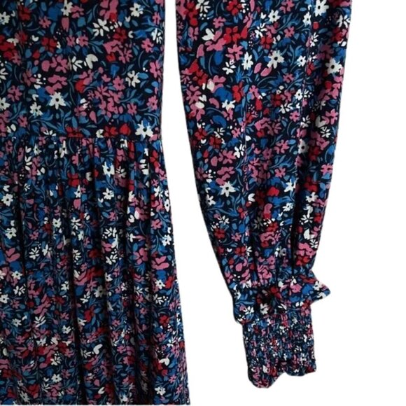 Draper James Floral Long Sleeve Midi Dress with Long Sleeves Size S - Picture 4 of 8